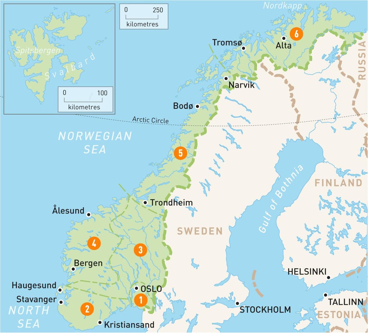 Mapa alta Norsko