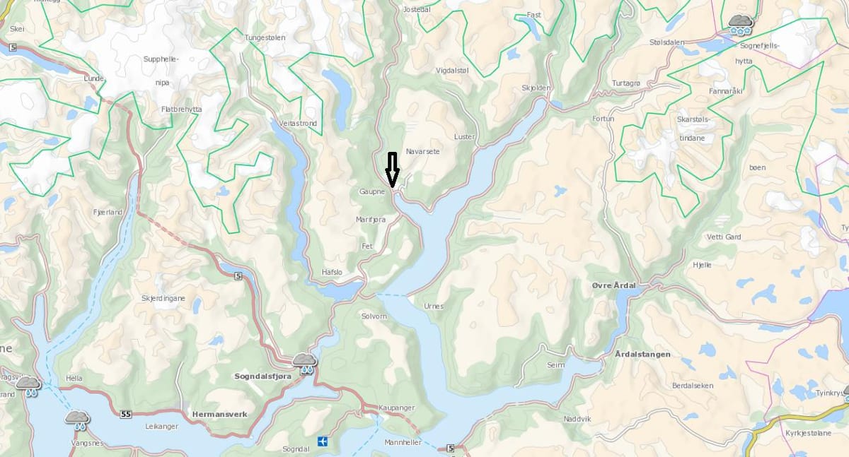 Mapa Norska kommune