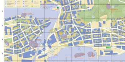 Alesund Norsko mapa města