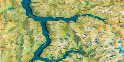 Mapa Norska geiranger