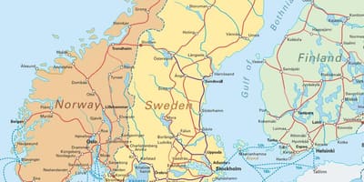 Mapa narvik, Norsko