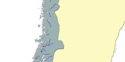Mapa Norska řeky