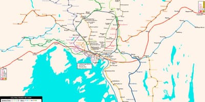Mapa Norska metro