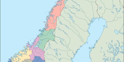 Mapa Norska vektor