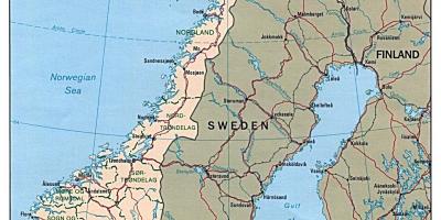 Jízdní mapa Norsko