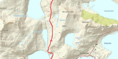 Mapa Norska turistické stezky