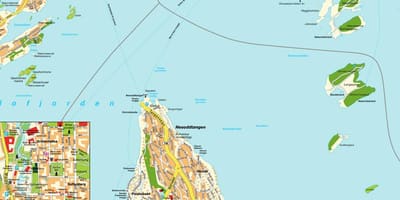 Oslo Norsko mapa světa