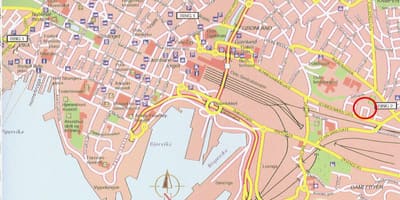 Mapa oslo Norsko centra města