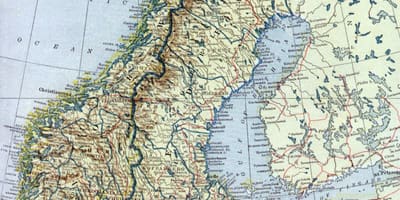 Mapa staré Norsko